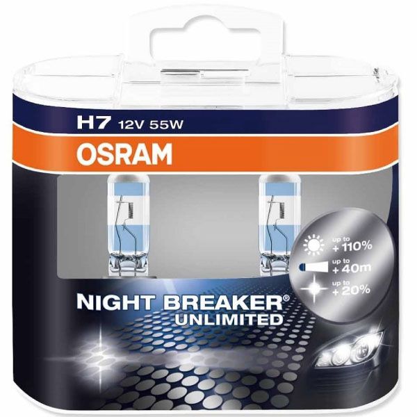 Buy GENUINE OSRAM Night Breaker Unlimited +110% Super Bright Halogen ...
